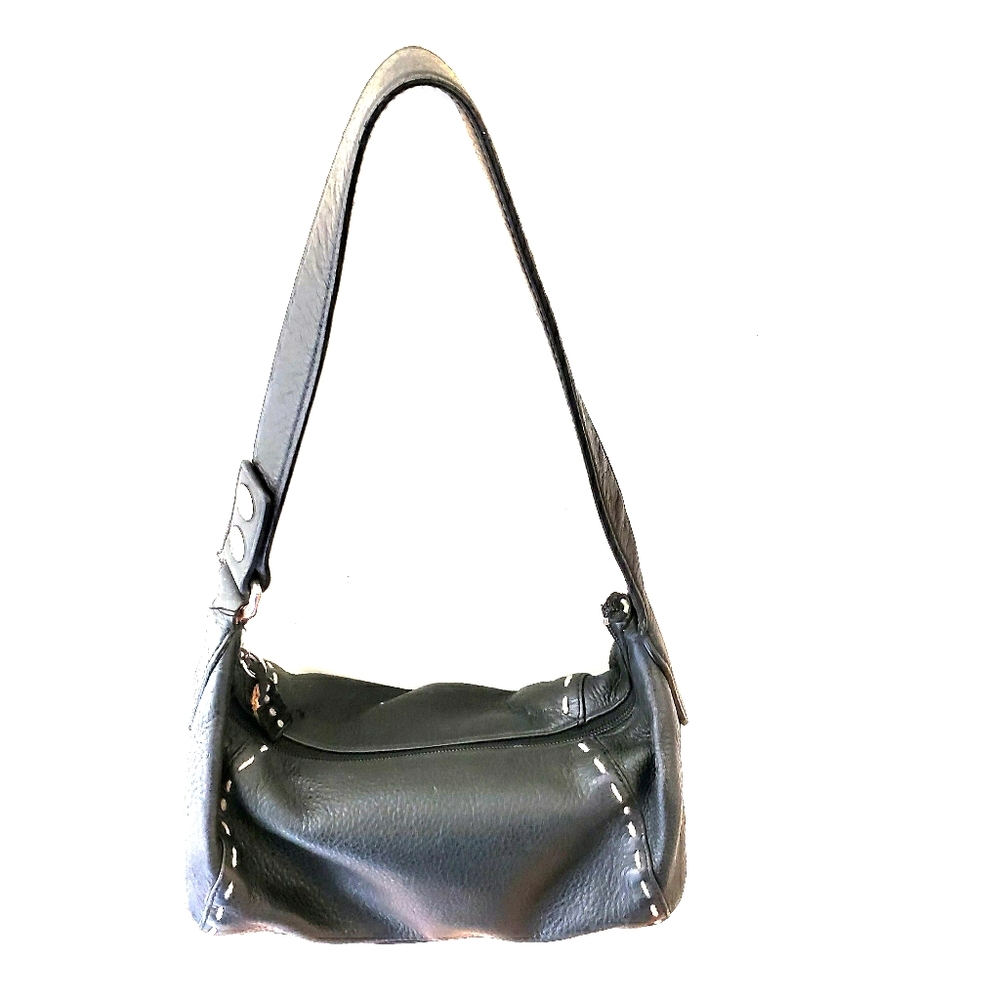 Rare Vintage 1990s Sigrid Olsen Women Small Leather Handbag